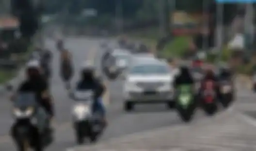Ilustrasi jalan raya Puncak, Jawa Barat