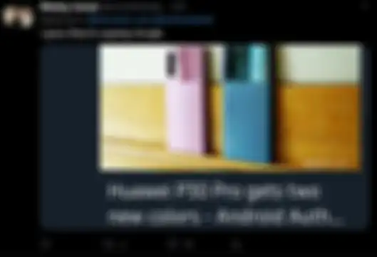 Salah satu komentar netizen Twitter tentang varian warna baru Huawei