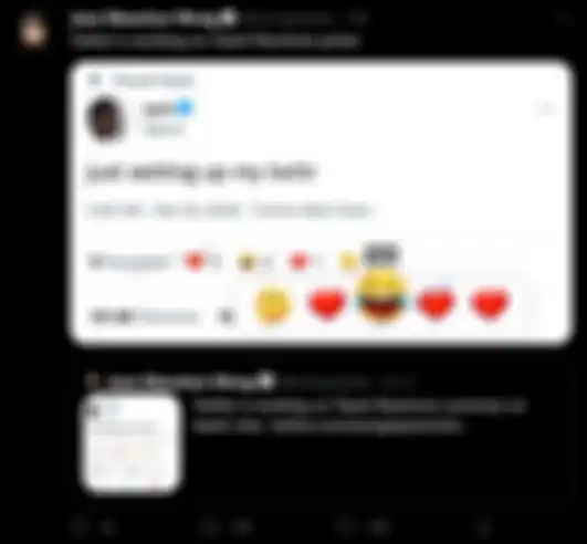 Cuitan Jane Manchun Wong soal emoji reaksi yang sudah tersemat di beberapa akun Twitter pengguna
