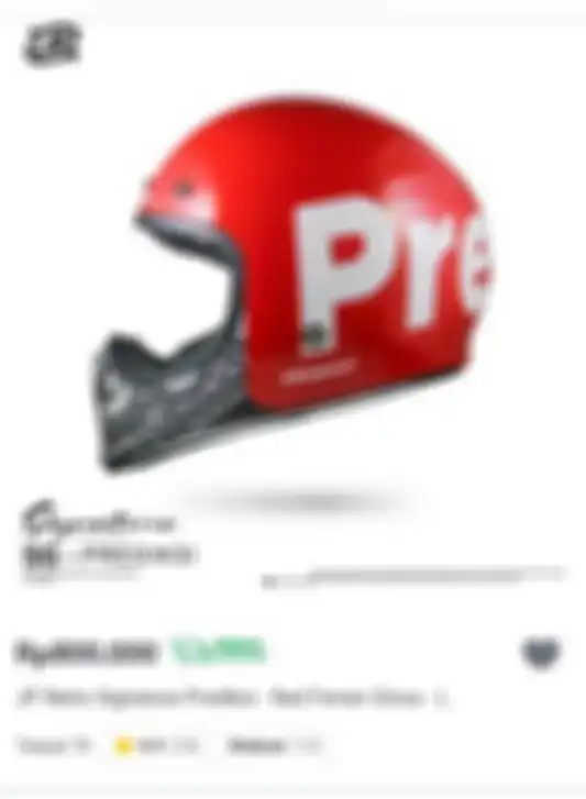 Helm JP Signature x The Prediksi dijual di Tokopedia