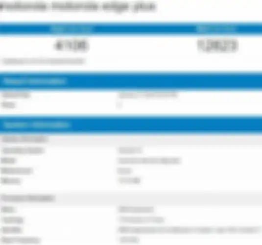 Sertifikat geekbench Motorola Edge Plus