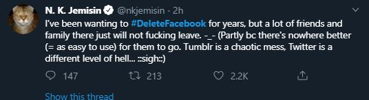 Contoh komentar netizen dengan tagar DeleteFacebook