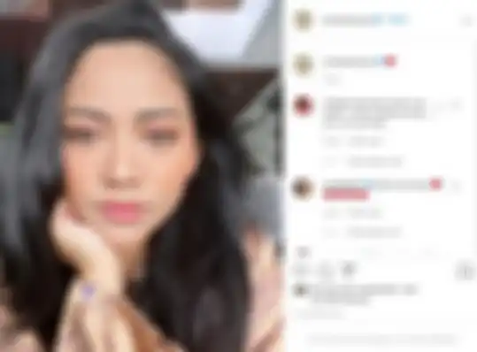Unggahan Rachel Vennya dengan komentar warganet.