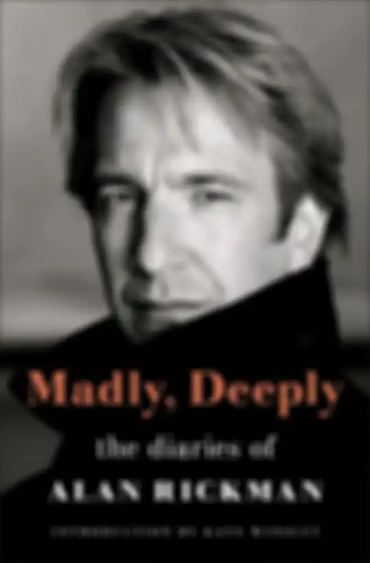 Buku Madly Deeply: The Diaries of Alan Rickman.