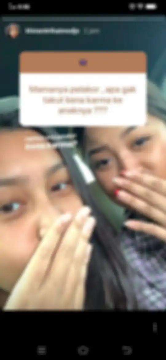 unggahan Khirani di Instastory