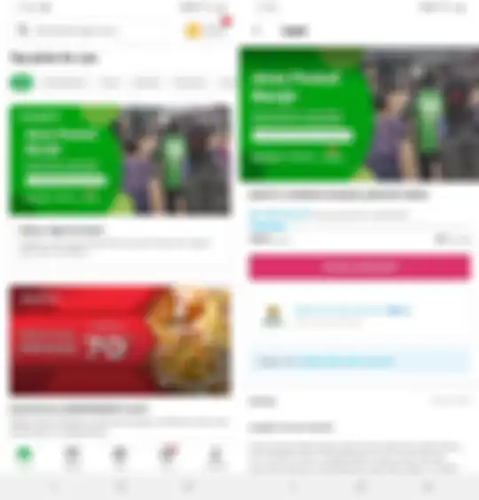 Tampilan halaman donasi di aplikasi GoJek