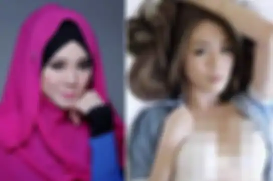 Penampilan Felixia Yeap Sesudah dan Sebelum berhijrah.