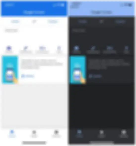 Tampilan dark mode pada Google Translate versi iOS