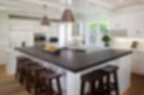Ilustrasi kitchen island berbentuk L