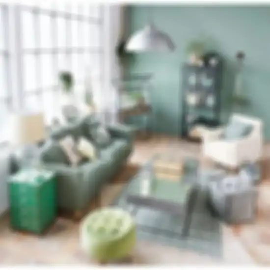 Warna hijau tosca di hunian minimalis