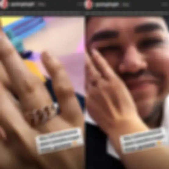 Unggahan instastory Ayu Ting Ting yang memamerkan cincin pemberian Ivan Gunawan