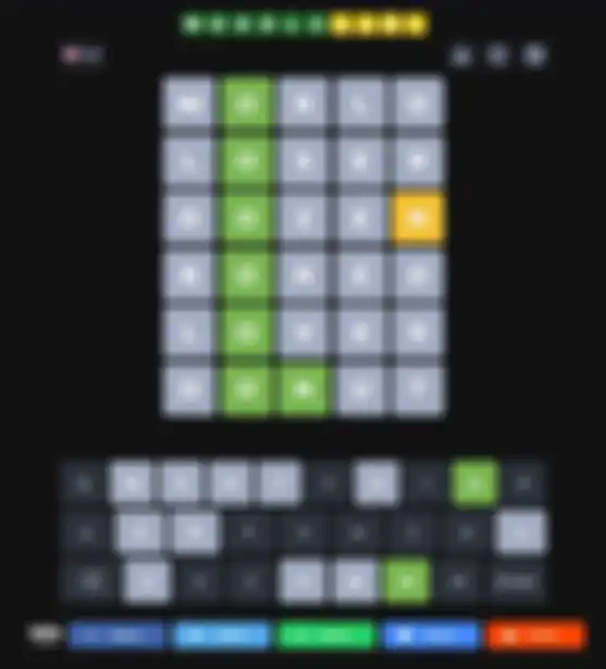 Tampilan game Wordle 226