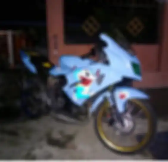 Kawasaki Ninja 150RR milik Irfan sebelum terkena tsunami