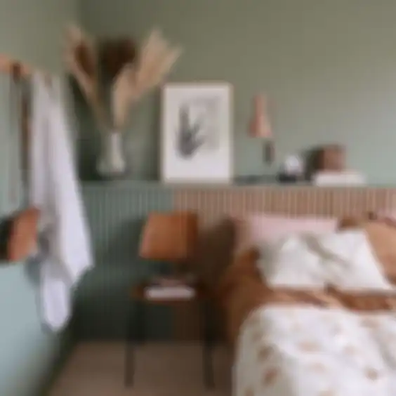 Ilustrasi kamar tidur sage