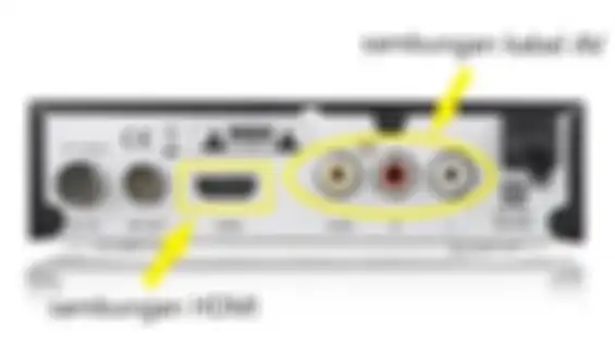 Sambungan kabel AV dan HDMI