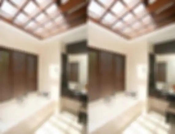 Ilustrasi skylight di kamar mandi.