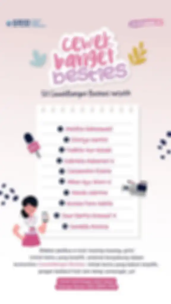 List nama member CewekBanget Besties Batch 1