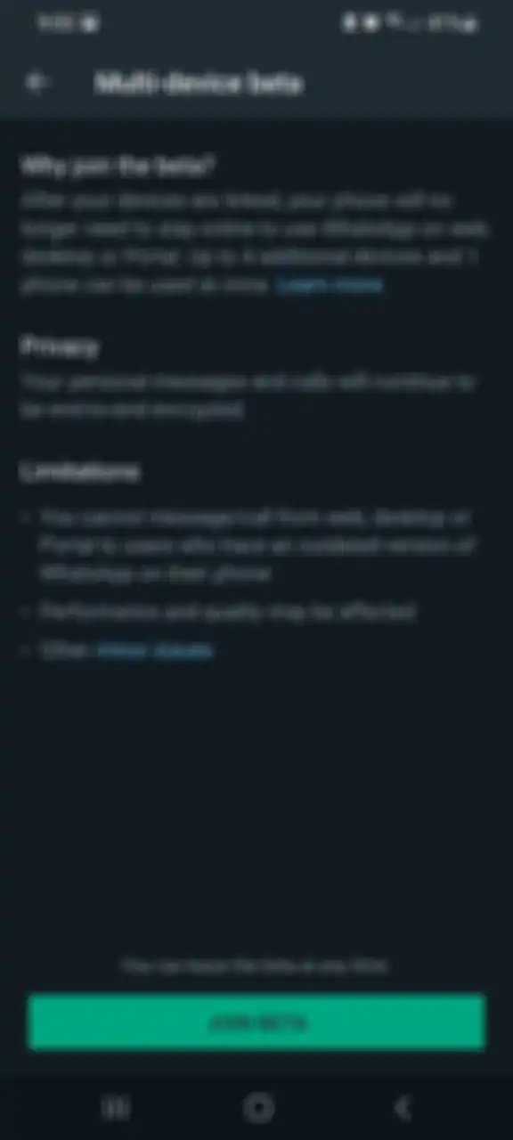 Cara menggunakan fitur Multi-Device WhatsApp versi public beta.