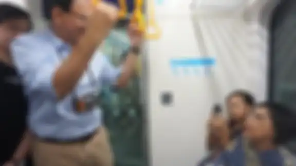 Ahok pertama kalinya mencoba MRT Jakarta