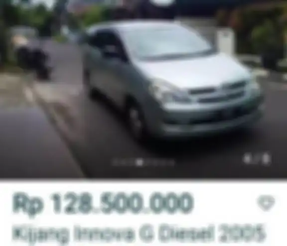 Toyota Kijang Innova Diesel 2005 dijual di toko online Rp 125 sampai 135 juta