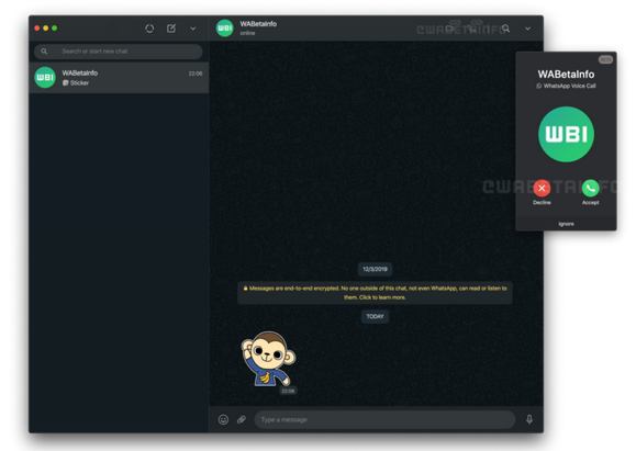 Bocoran fitur panggilan di WhatsApp