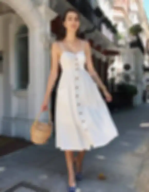 Dress putih vintage untuk Cancer