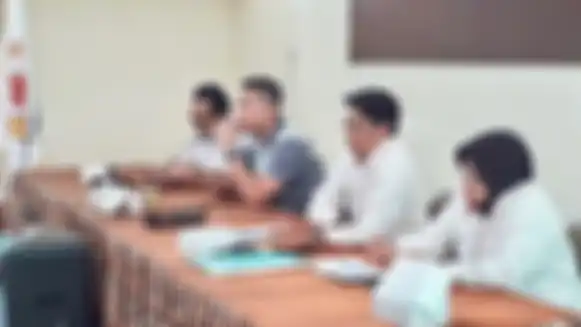 Sirajuddin Mahmud saat rapat KONI. 