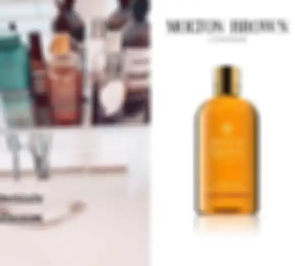 Syahrini pakai sbaun mandi Molton Brown“ Outh Accord and Gold Body Wash “, Rp 549.500.