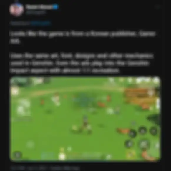 Tweet Daniel Ahmed tentang game The Legend of Neverland