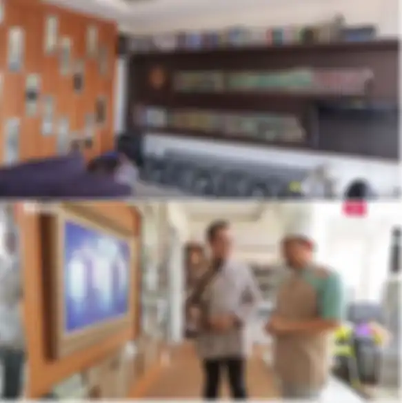 Ruangan depan di rumah Ustaz Solmed