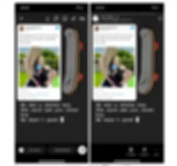 Tampilan tweet di Instagram Stories