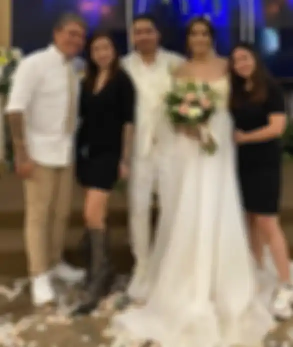 Sheila Marcia dan Dimas Akira saat pernikahannya.