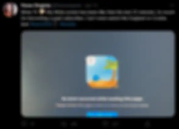 Postingan Twitter @fionavirginia terkait kasus Mola TV error yang dialaminya