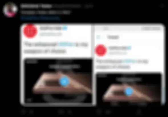 Salah seorang pengguna Twitter yang berhasil mengabadikan screenshot postingan akun Twitter OnePlus India yang mengiklankan Spen dan Samsung Galaxy Note 20 Ultra