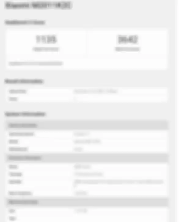 Sertifikasi GeekBench Xiaomi Mi 11.