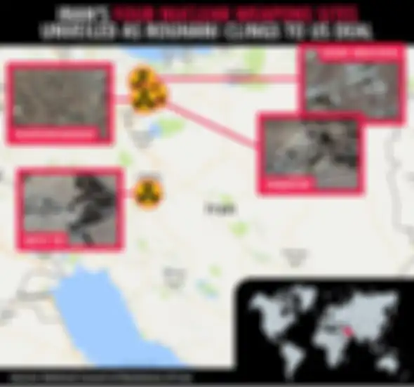 Empat lokasi yang menjadi lumbung nuklir Iran.