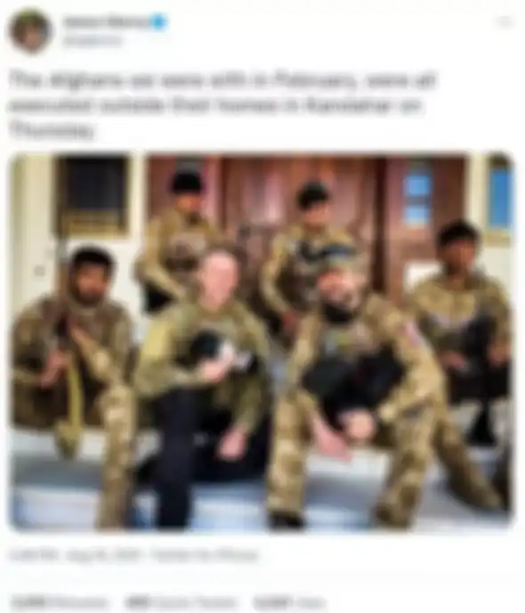Unggahan Twitter mantan Royal Marine James Glancy