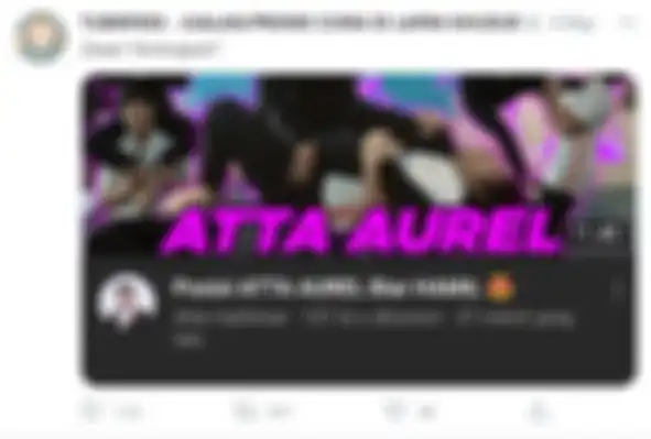 Thumbnail vlog Atta Halilintar dan Aurel Hermansyah yang menuai sorotan