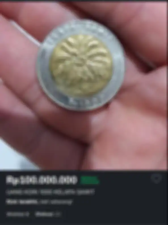 Harga koin Rp 1.000 tembus Rp 100 juta