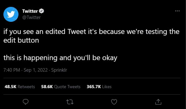 Fitur Edit Tweet