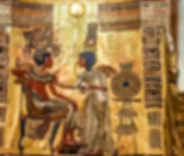 Tutankhamun dan istrinya, Ankhesenamun, yang meninggalnya secara misterius.
