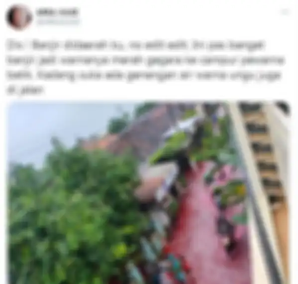 Banjir air merah di pekalongan, Jawa Tengah