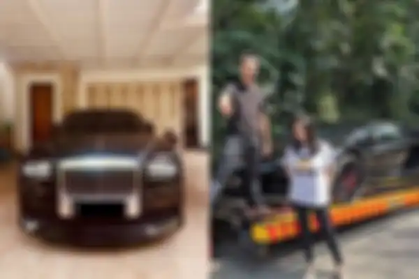 Raffi Ahmad dan mobil mewahnya. 