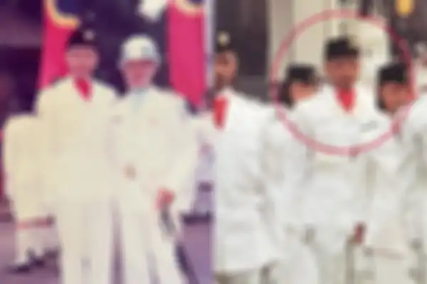 Joko Anwar saat jadi Pasukan pengibar bendera