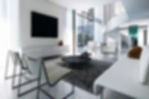 Ilustrasi material kaca dalam interior modern minimalis