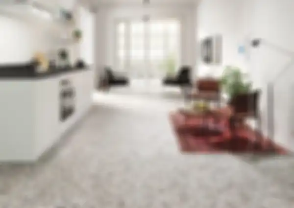 Interior dengan lantai teraso