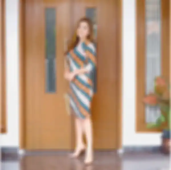 Bagian depan rumah Vega Darwanti