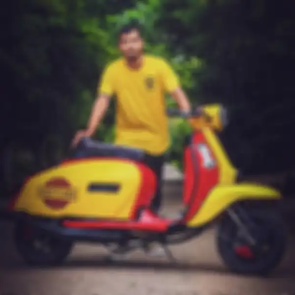 Senthil Govindraj dan Lambretta 350cc garapannya.