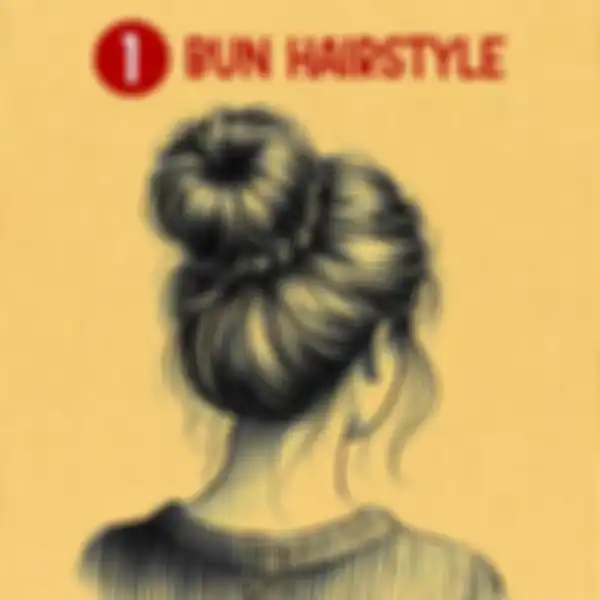 Gaya rambut model "Bun"