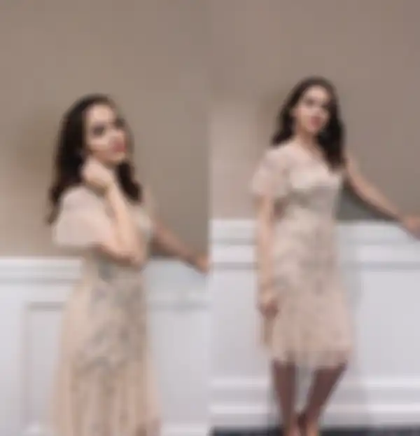 Outfit kondangan ala Steffi Zamora